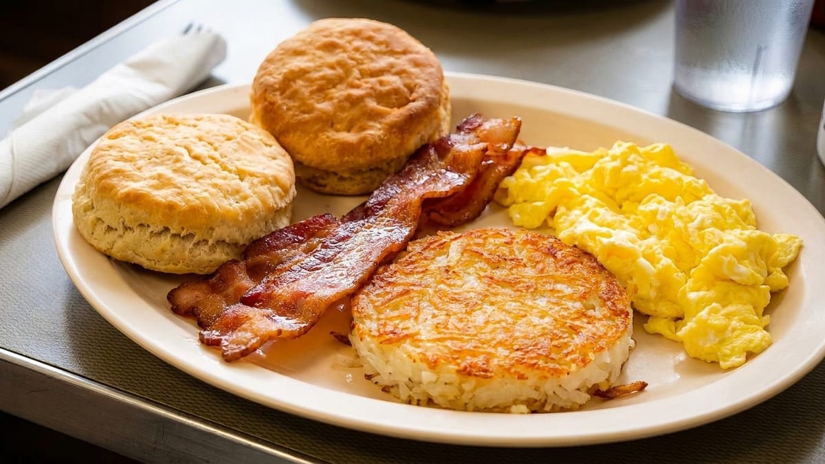 Eggs and biscuits any time of day